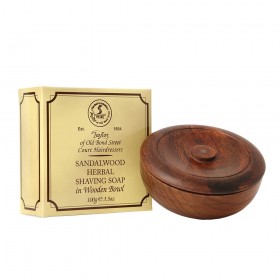 Bol de lemn cu sapun de barbierit Taylor of Old Bond Street Sandalwood 100 gr